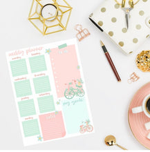 Load image into Gallery viewer, Bicycle Weekly Planner: Printable