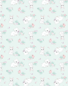 Easter Snuggle Blanket on Mint