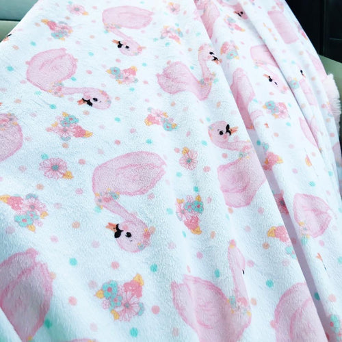 Swans Snuggle Blanket