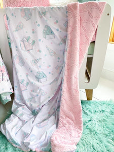 Christmas Gingerbread Houses Snuggle Blanket