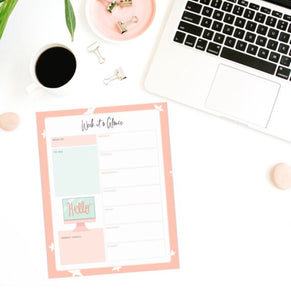 Week at a Glance Planner: Printable