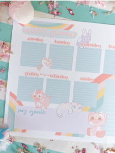 Weekly Planner: Printable