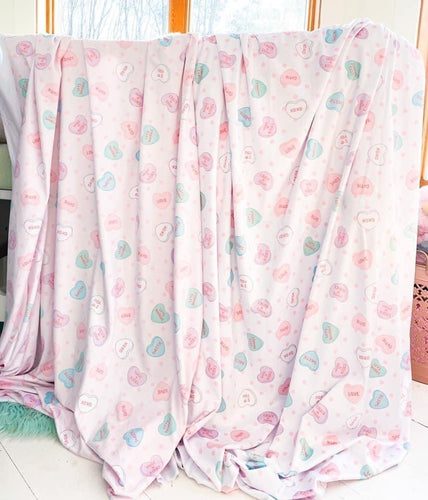 Candy Hearts Snuggle Blanket