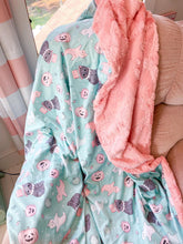 Load image into Gallery viewer, Halloween on Mint Snuggle Blanket