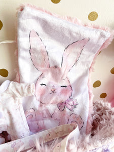 Preorder Pink & purple sleepy bunny set