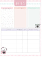 Load image into Gallery viewer, Reels Planner Printable