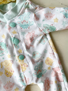 16” Preorder Spring Shaggy Cow Footie Pajama