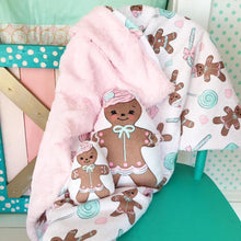 Load image into Gallery viewer, Christmas gingerbread men Snuggle Blanket