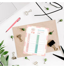 Load image into Gallery viewer, Kids Clohing Size Tracker Planner: Printable