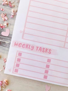 Pink Cow Reward Chart  Laminated Physical Print