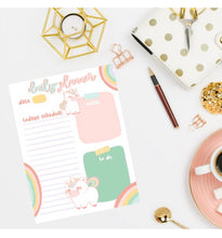 Load image into Gallery viewer, Unicorn Daily Planner: Printable