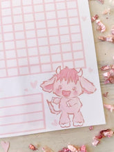 Load image into Gallery viewer, Pink Cow Reward Chart  Laminated Physical Print