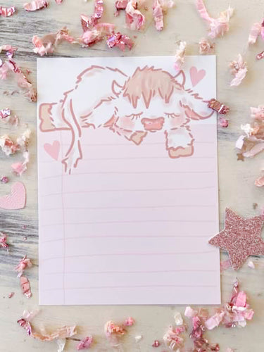 4x5 Sleeping Cow Notepad