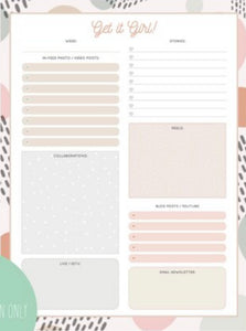 Get it Girl Planner Printable