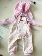 Load image into Gallery viewer, 16” Preorder Bunny Overall Outfit