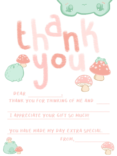 Thank You Cards Printables